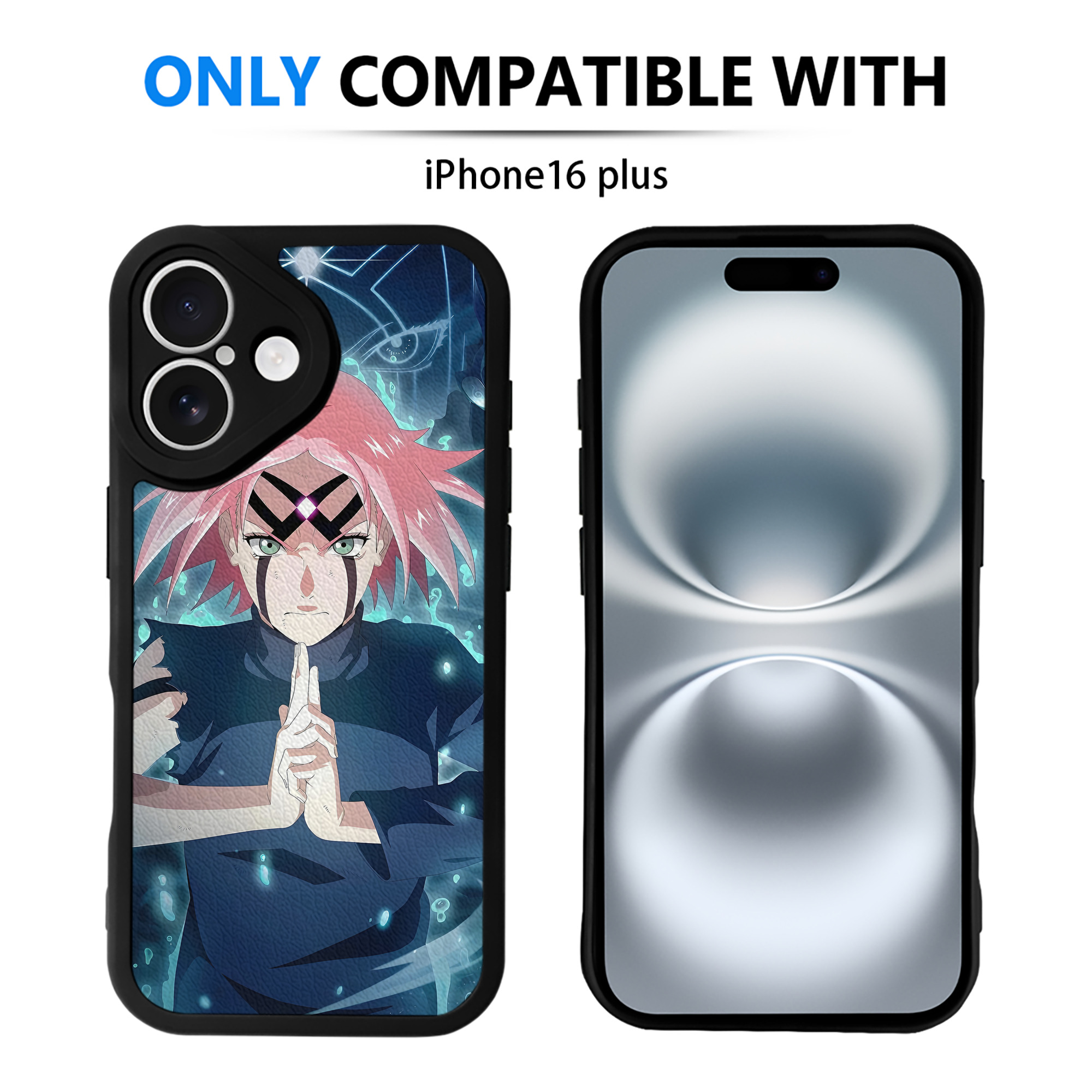 （画像用） NARUTO -ナルト- NARUTO -ナルト- 疾風伝 【iPhone 16シリーズ対応】シリコンスマホケース（レザー調） 材質：シリコン